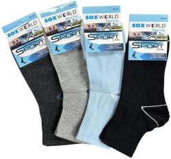 Soxworld Marina 95 % pamut 5 % elasztán félhosszú sport zokni 12 pár Vegyes sima 39-41