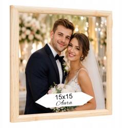 Ertom Négyzet alakú képkeret 15x15 natúrbarna (Aura 15x15 N-03-)