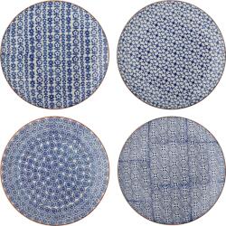 Bloomingville Farfurii Karine 25 cm, albastre, 4 buc (82063363)