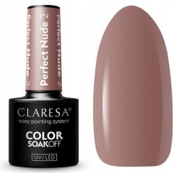 Claresa Hibrid Uv/led Lakk Perfect Nude 2 Hűvös Barna, Lila Jegyekkel (LH-CL-LAH-PER-01-002)