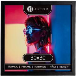 Ertom Fa képkeret 30x30 üveg fekete négyzet alakú (ALPINA 30x30 RAMKA Black)
