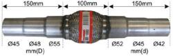 BOSAL Teava flexibila, esapament BOSAL 265-003 (265-003)
