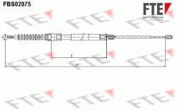 FTE Cablu, frana de parcare FTE 9250076 (9250076) - fixbox