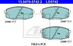 ATE Set placute frana, frana disc ATE 13.0470-5742.2 (13047057422)