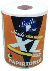 Smile Kéztörlő papír nagy tekercses belsőmagos 350 lapos 2 rétegű 1 tekercs/csomag Smile XL (SMILEYXL)