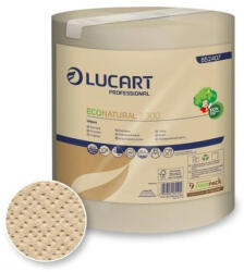 Lucart Ipari törlő 2 rétegű tekercses átmérő: 17, 5 cm 300 lap/tekercs 6 tekercs/karton EcoNatural 2.300 Lucart_852407J barna (852407J)