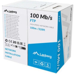 Lanberg Cablu retea Lanberg Cablu retea F/UTP CAT5e 100m Grey (LCF5-11CC-0100-S)