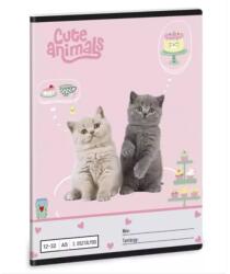 Ars Una Cute Animals: Tea Party vonalas füzet - 3. osztály (53605320) - jateknet