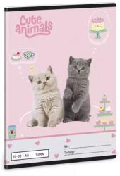 Ars Una Cute Animals: Tea Party sima füzet - A/5-ös (53615329) - jateknet