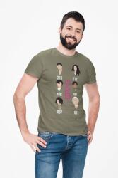 D&B Férfi/Unisex Póló MO00064 Squid Game Katonai zöld-Méret 2XL (MO00064SquidGameMilitary2XL)