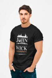D&B Férfi/Unisex Póló MO00025 JohnWick Fekete-Méret L (MO00025 JohnWick Black-SizeL)