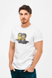 D&B Férfi/Unisex Póló MO00030 Minions Fehér-Méret M (MO00030 Minions White-SizeM)