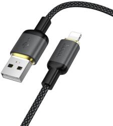 hoco. X128 Benefit fekete Lightning USB kábel 1 m 2, 4 A