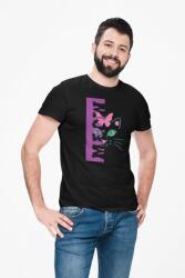 D&B Férfi/Unisex Póló ST00207 Meow Fekete-Méret M (ST00207MeowBlackM)