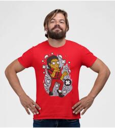 D&B Férfi Unisex Póló PC00020 Michael Jackson Zombie Piros-Méret L (PC00020MichaelJacksonZombieRedL)