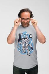 D&B Férfi Unisex Póló PC00008 Clone Tooper Szürke-Méret L (PC00008CloneTooperGrayL)