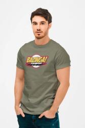 D&B Férfi/Unisex Póló MO00005 TheBigBangTheory Katonai zöld-Méret L (MO00005TheBigBangTheoryMilitaryL)