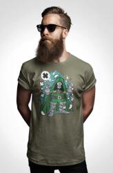 D&B Férfi/Unisex Póló PC00037 Dr Doom Katonai zöld-Méret M (PC00037DrDoomMilitaryGreenM)