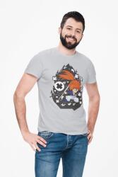D&B Férfi/Unisex Póló PC00097 SamuraiX Szürke-Méret L (PC00097SamuraiXGrayL)