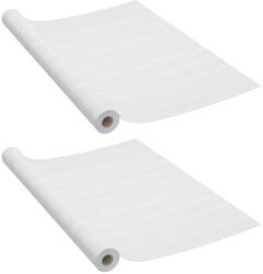 vidaXL 2 db fehér faszínű öntapadó PVC ajtófólia 210 x 90 cm (3059647VidaXL)
