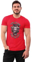 D&B Férfi/Unisex Póló ST00167 Ride Piros-Méret M (ST00167RideRedM)