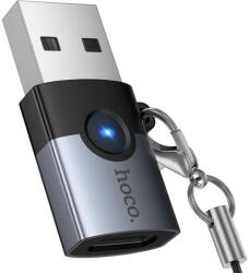 hoco. UA46B USB A - USB C OTG adapter szürke