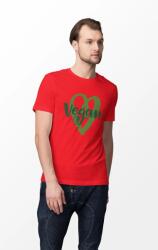 D&B Férfi/Unisex Póló ST00110 Vegan Piros-Méret S (ST00110VeganPirosS)