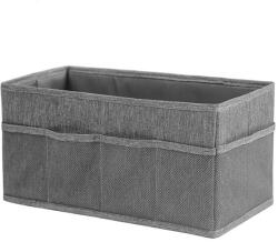 Flippy fémkeretes tárolódoboz konyhai ételekhez, összecsukható Oxford poliészter, 30 x 15 x 15 cm szürke (134361)