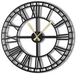 Wallity Dekoratív Fém Falióra Fekete WATCH-038 (805BSG1105)