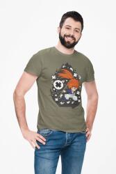 D&B Férfi/Unisex Póló PC00097 SamuraiX Katonai zöld-Méret M (PC00097SamuraiXMilitaryGreenM)