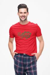 D&B Férfi/Unisex Póló ST00159 Vegan Piros-Méret 2XL (ST00159VeganRed2XL)