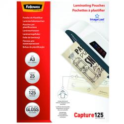 Fellowes Meleglamináló fólia, 125 mikron, A3, fényes, 25 db (5396501) - emag