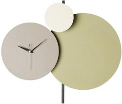 Wallity Dekoratív fém falióra Green Grey Cream Pavimento - Zöld
