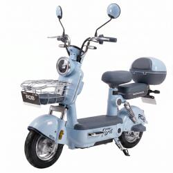 RDB Scuter Electric RDB PARIS+ putere 600W viteza 25 km/h autonomie 40-50 km 48V 20Ah fara permis-Albastru deschis (RDB-PARIS+-Albastru deschis) - agromoto