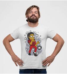 D&B Férfi Unisex Póló PC00020 Michael Jackson Zombie Fehér-Méret 2XL (PC00020MichaelJacksonZombieWhite2XL)