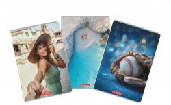 Herlitz Caiet A4 60 file, hartie 70g/mp FSC mix, patratele, Megamix 2, diverse modele, Herlitz HZ400211744