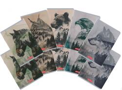 Herlitz Caiet A5 48 file, hartie 70g/mp FSC mix, velin, Into the Wild, diverse modele, 10 buc/set, Herlitz PCKHZ400211735