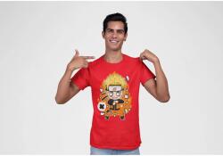D&B Férfi Unisex Póló PC00021 Naruto Piros-Méret M (PC00021NarutoRedM)