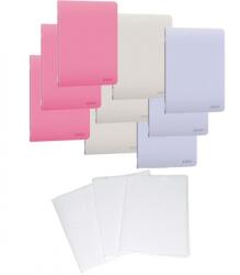 Herlitz Pachet 10 caiete A5 + coperti, 48 file, patratele, hartie 70 g/mp FSC, coperta PP, culori asortate, Herlitz PCKHZ400211739COP