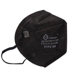 Flippy 800 részecskeszűrő félarcos maszk készlet, Flippy, Eldobható Felnőtteknek, FFP2, KN95 CE 0370, 5 rétegű, Nem steril, Egyedi csomagolású, Fekete (116555)