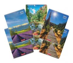 Herlitz Caiet A4 100 file, hartie 70g/mp FSC mix, patratele, Romania, diverse modele, 5 buc/set, Herlitz PCKHZ400211753
