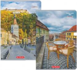 Herlitz Caiet A4 100 file, hartie 70g/mp FSC mix, dictando, Romania, diverse modele, Herlitz HZ400211752