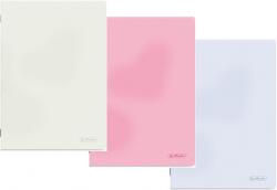 Herlitz Caiet A4 80 file, hartie 70g/mp FSC, coperta PP, patratele, diverse culori, Herlitz HZ400211759