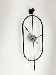 Wallity Dekoratív Fém Falióra Fekete Mclock-00104