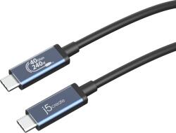 j5create USB Type-C kábel 40Gbps 240W JUC29L08-N (JUC29L08-N)