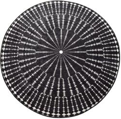 Conceptum Hypnose Carpet (140 cm) Black White Buio Djt Çap 140