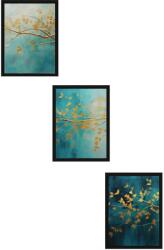  Wallity Decorative Framed MDF Painting (3 Pieces) Multicolor Huhu485S - 50 x 70
