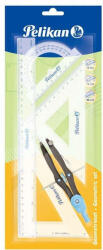 Herlitz Pelikan Geometriai Szett - Körző, Vonalzók, Szögmérő - 5 részes (00700252)