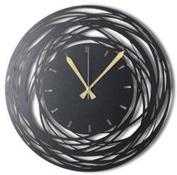 Wallity Dekoratív Fém Falióra Fekete WATCH-043 (805BSG1112)