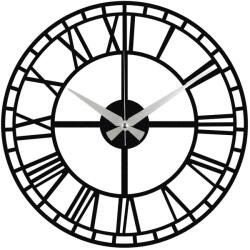 Wallity Dekoratív Fém Falióra Fekete Enzoclock - S002
